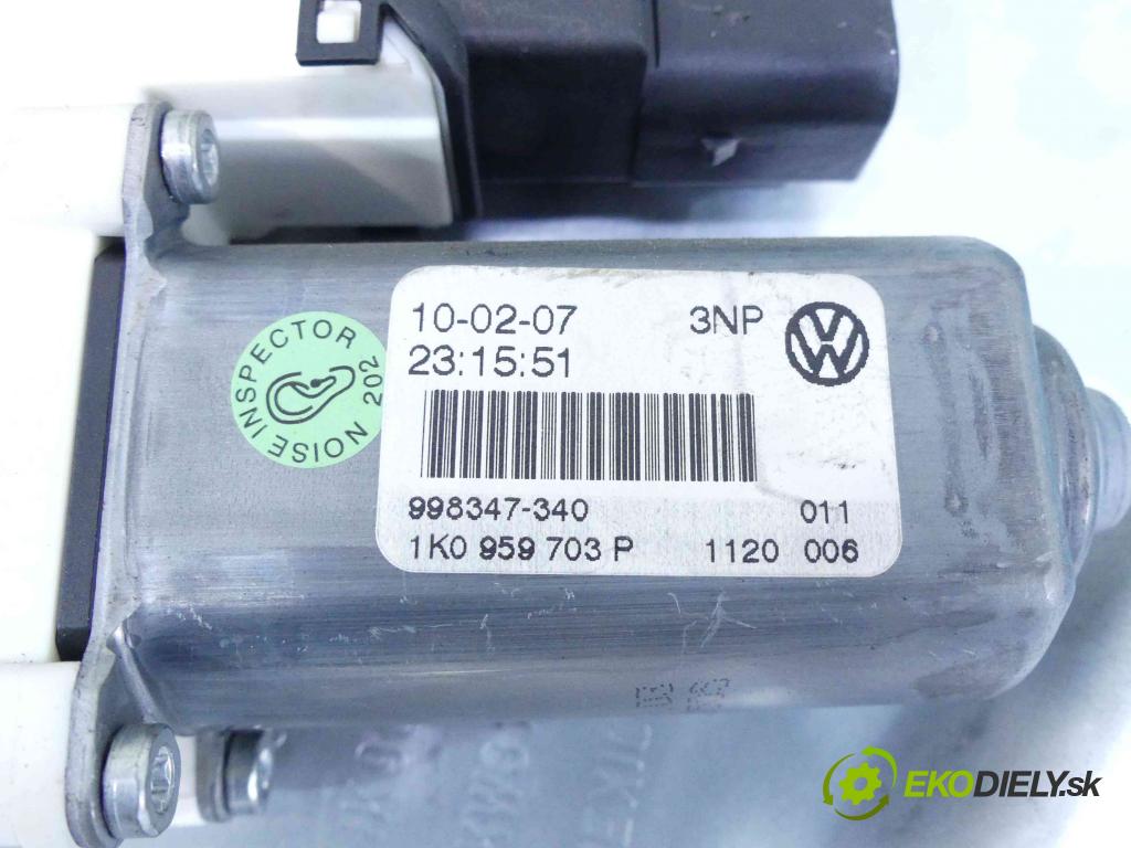 Vw Golf V 2003-2009 1.4 TSI 122 hp manual 90 kW 1390 cm3 5- mechanismus stahování zadní levý 1K0959703P