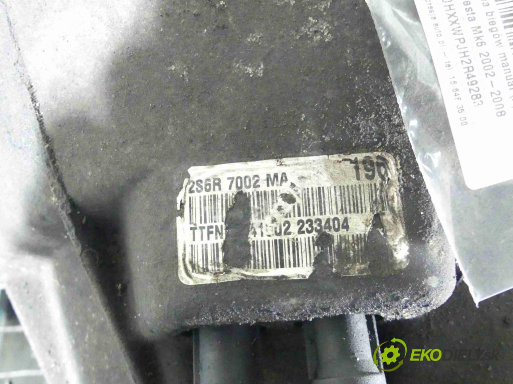 Ford Fiesta Mk6 2002-2008 1.3 69KM manual 51 kW 1299 cm3 5- prevodovka stupeň,rýchlosť manual 2S6R-7002-MA