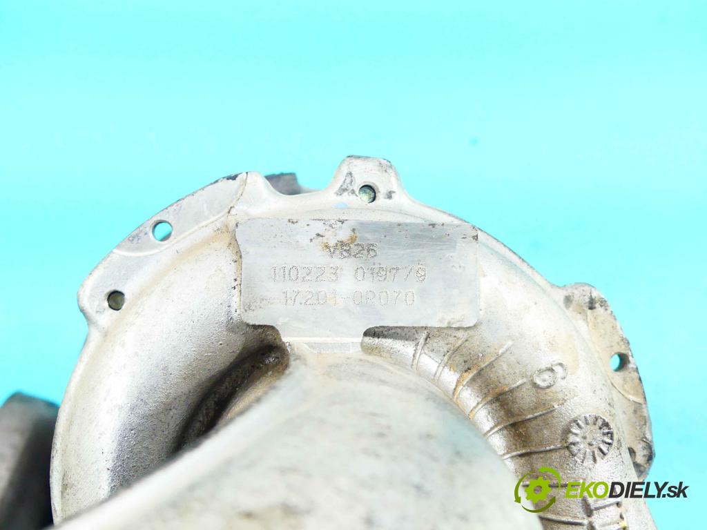 Toyota Avensis III T27 2009-2018 2.0 D4D 126 HP manual 93 kW 1998 cm3 4- turbodúchadlo, turbo 17201-0R070 (Turbodúchadlá (kompletné))