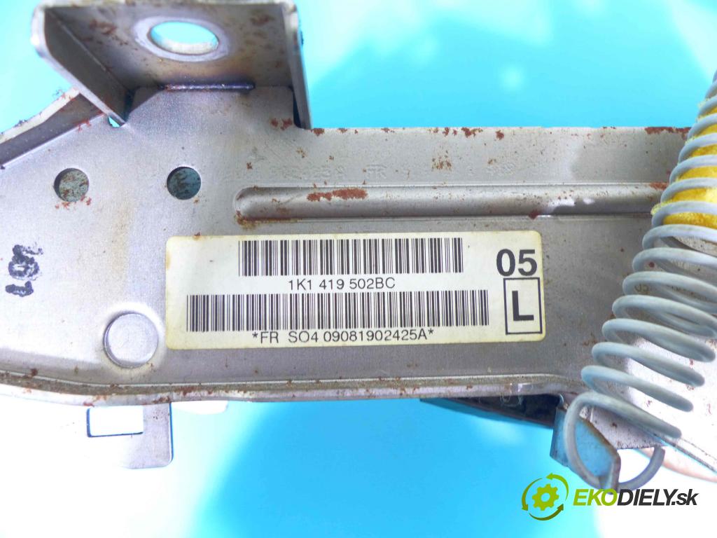 Skoda Yeti 2009-2012 1.8 TSI 160 HP manual 118 kW 1798 cm3 5- Sloupec: volant 1K1419502BC (Tyče riadenia (volantu))