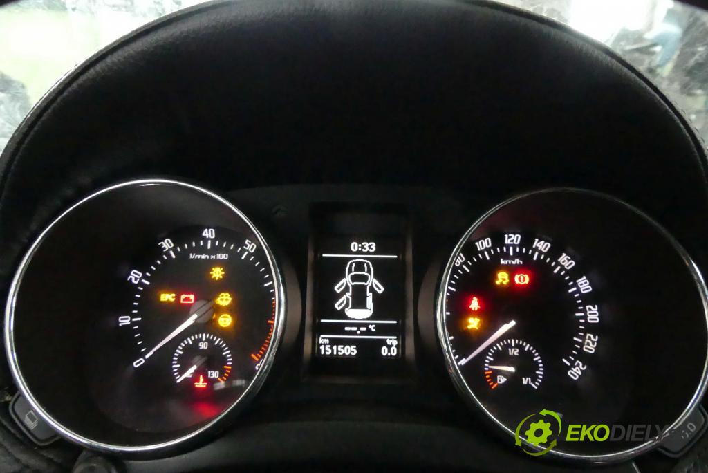 Skoda Yeti 2009-2012 1.8 TSI 160 HP manual 118 kW 1798 cm3 5- prístrojovka/ budíky 5L0920840B (Prístrojové dosky, displeje)