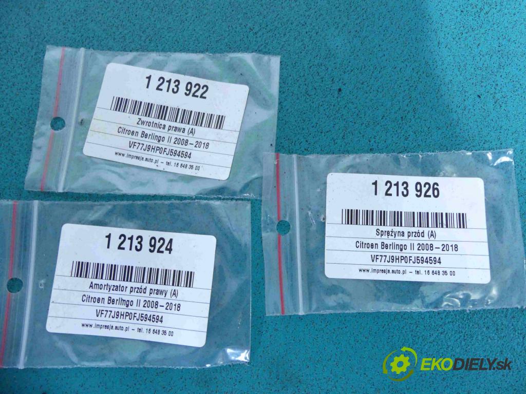 Citroen Berlingo II 2008-2018 1.6 hdi 92 HP manual 68 kW 1560 cm3 5- náboj pravé  (Náboje)