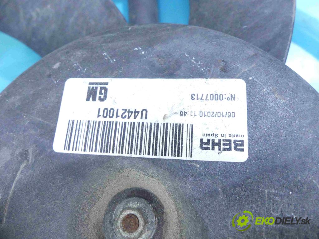 Opel Meriva B 2010-2017 1.7 cdti 110 HP manual 81 kW 1686 cm3 5- Ventilátor chladiča 13330998