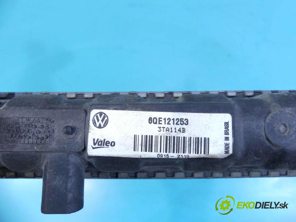 Vw Fox 1.2 6V 54 HP manual 40 kW 1198 cm3 3- chladič 6QE121253 (Chladiče)