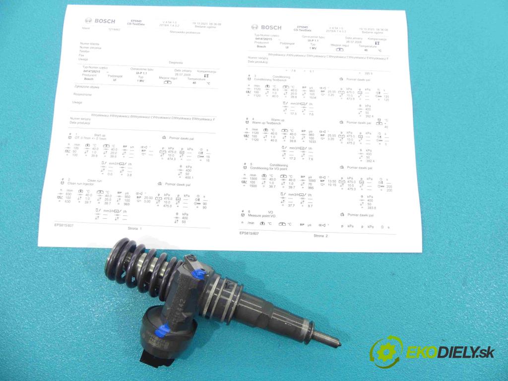 Vw Golf IV 1997-2003 1.9 tdi 101 HP manual 74 kW 1896 cm3 5- vstrekovacie čerpadlo 0414720215 (Vstrekovače)