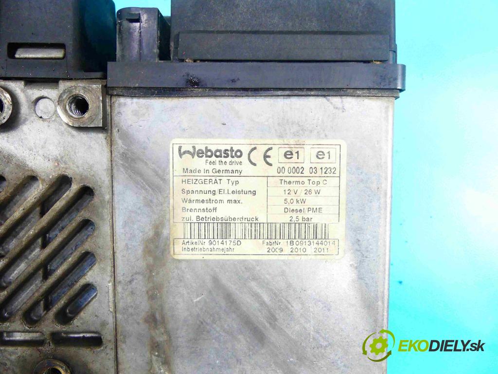 Vw Touareg I 2002-2010 2.5 tdi 174 hp automatic 128 kW 2461 cm3 5- Webasto 7L6815071G (Webasto ohřívače)