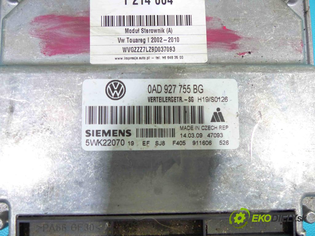 Vw Touareg I 2002-2010 2.5 tdi 174 HP automatic 128 kW 2461 cm3 5- modul riadiaca jednotka 5WK22070 (Ostatné)