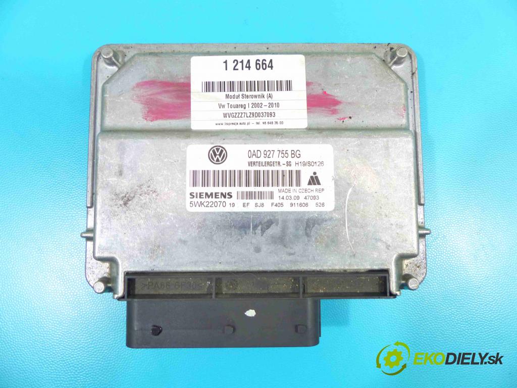 Vw Touareg I 2002-2010 2.5 tdi 174 HP automatic 128 kW 2461 cm3 5- modul riadiaca jednotka 5WK22070 (Ostatné)