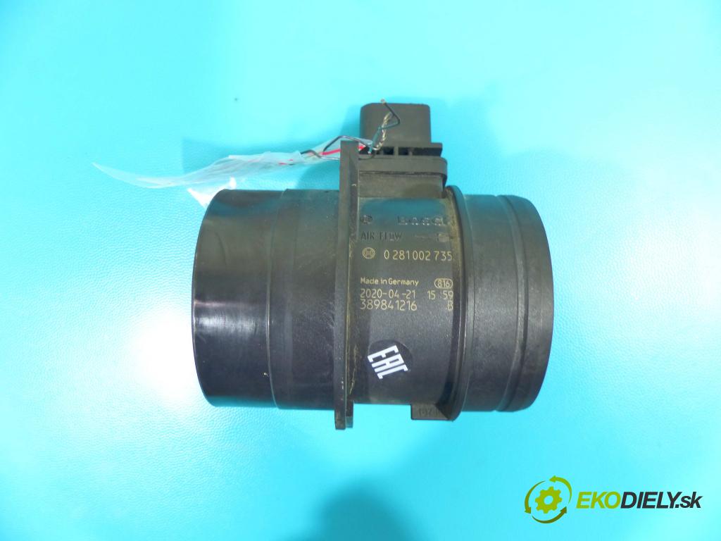 Vw Scirocco II 2008-2017 2.0 tdi 140 HP manual 103 kW 1968 cm3 3- průtokoměr: 0281002735 (Váhy vzduchu)