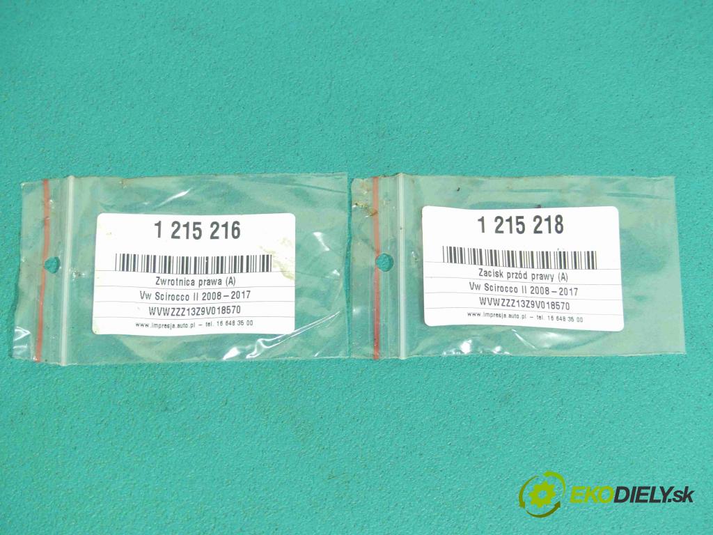 Vw Scirocco II 2008-2017 2.0 tdi 140 HP manual 103 kW 1968 cm3 3- náboj pravé  (Náboje)