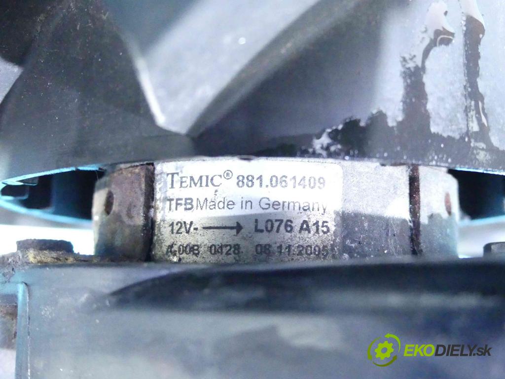 Vw Fox 1.2 6v 54 HP manual 40 kW 1198 cm3 3- Ventilátor chladiča 6Q0121207E