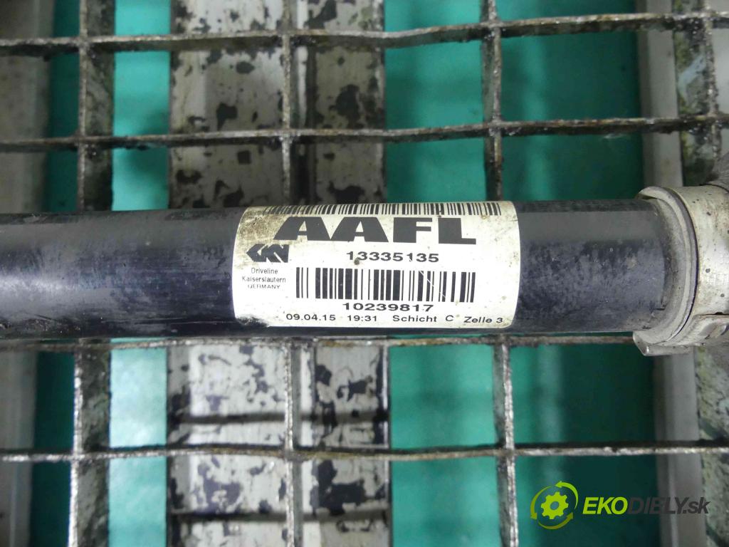 Opel Astra IV 2009-2015 1.6 cdti 110 HP manual 81 kW 1598 cm3 5- poloos ľavé 13335135 (Poloosy)