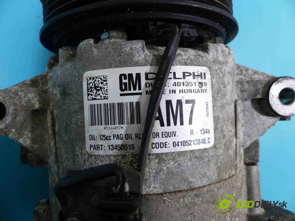Opel Astra IV 2009-2015 1.6 cdti 110 HP manual 81 kW 1598 cm3 5- čerpadlo klimatizácie 13450516