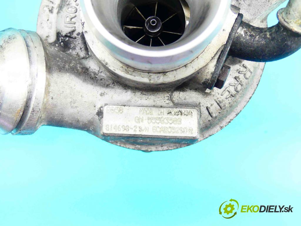 Opel Astra IV 2009-2015 1.6 cdti 110 HP manual 81 kW 1598 cm3 5- turbodúchadlo, turbo 814698-2 (Turbodúchadlá (kompletné))
