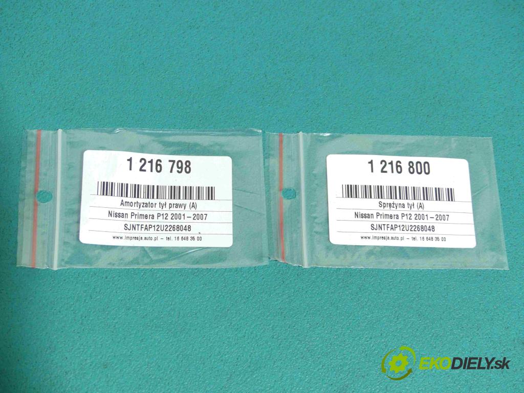 Nissan Primera P12 2001-2007 1.9 dci 116 hp manual 85 kW 1870 cm3 5- tlumič zadní pravý