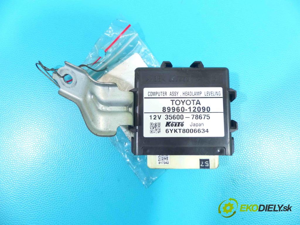 Toyota Auris I 2006-2013 2.0 D4D 126 HP manual 93 kW 1998 cm3 5- modul riadiaca jednotka 89960-12090 (Ostatné)