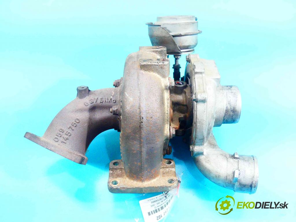 Vw Passat B5 1995-2005 2.5 tdi 150 HP manual 110 kW 2496 cm3 5- turbodúchadlo, turbo 454135-2 (Turbodúchadlá (kompletné))