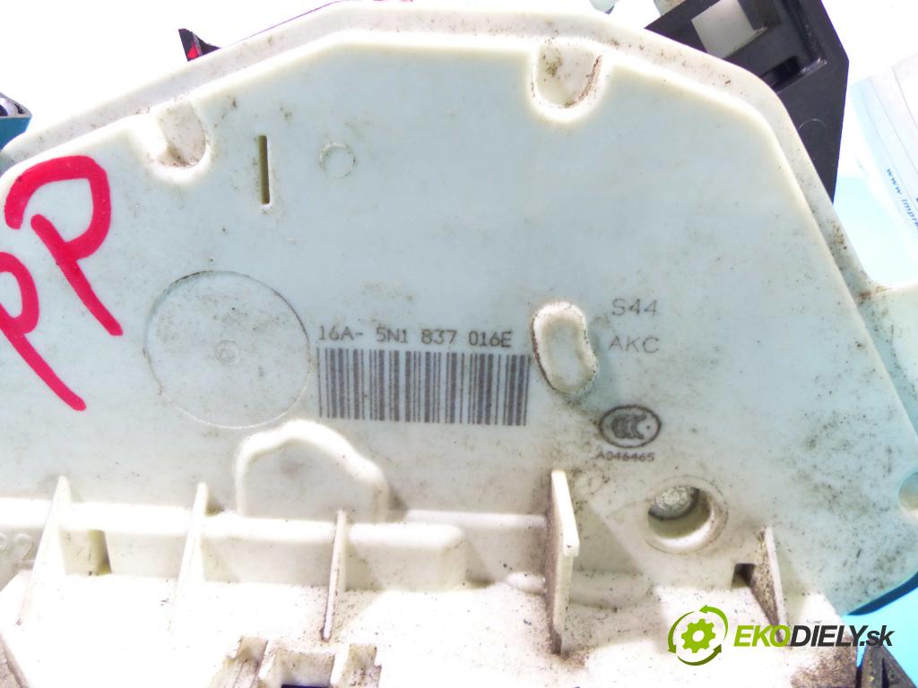 Seat Ibiza IV 6J 2008-2017 1.6 tdi 90 hp manual 66 kW 1598 cm3 5- zámek přední pravý 5N1837016E
