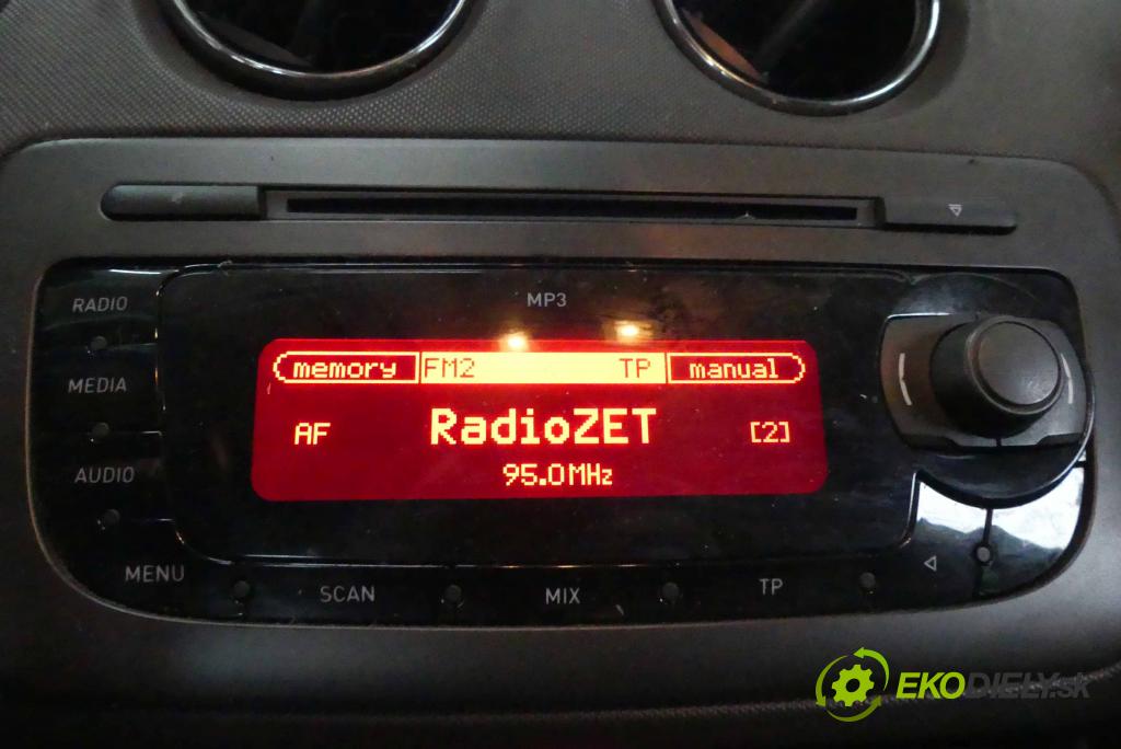 Seat Ibiza IV 6J 2008-2017 1.6 tdi 90 HP manual 66 kW 1598 cm3 5- Radio továreň: 6J1035153H