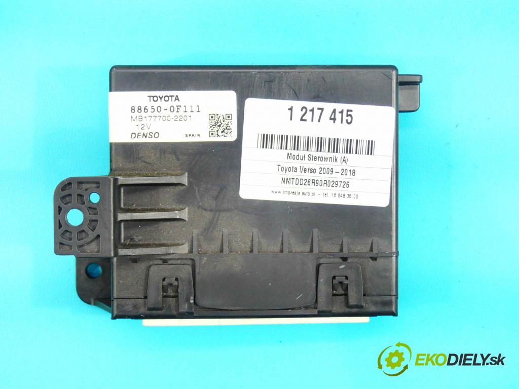 Toyota Verso 2009-2018 2.0 D4D 126 HP manual 93 kW 1998 cm3 5- modul riadiaca jednotka 88650-0F111 (Ostatné)