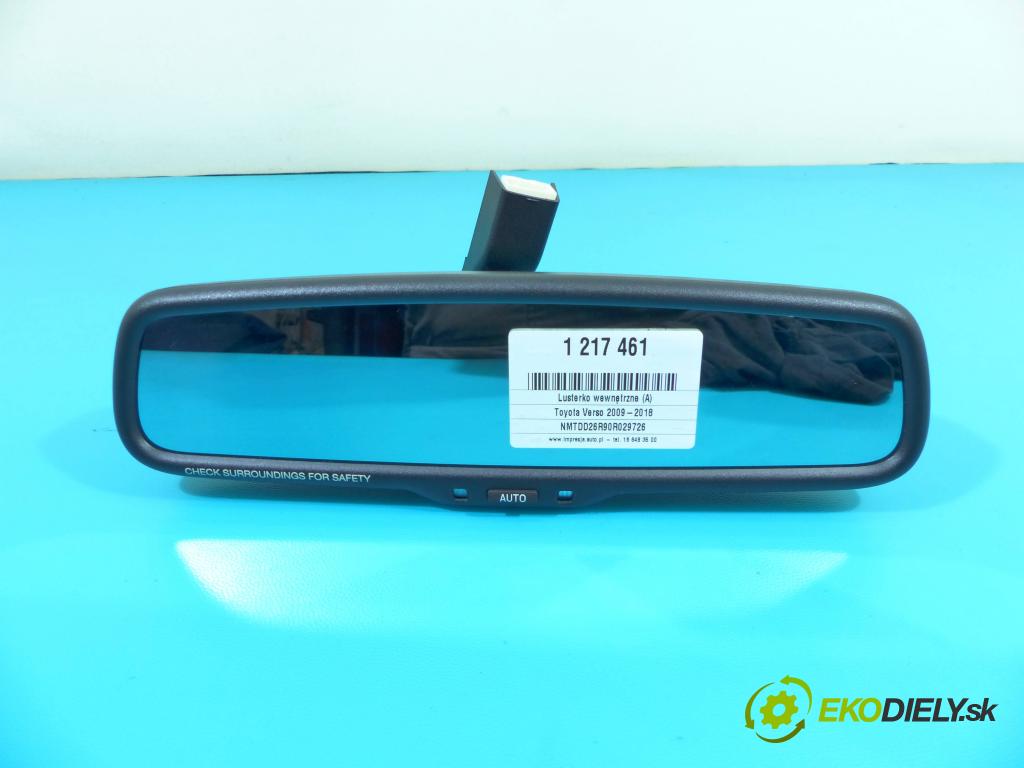 Toyota Verso 2009-2018 2.0 D4D 126 hp manual 93 kW 1998 cm3 5- zpětné zrcátko vnitřní 8781004030 (Světla vnitřní)