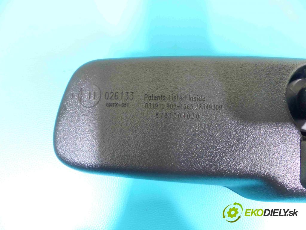 Toyota Verso 2009-2018 2.0 D4D 126 hp manual 93 kW 1998 cm3 5- zpětné zrcátko vnitřní 8781004030 (Světla vnitřní)