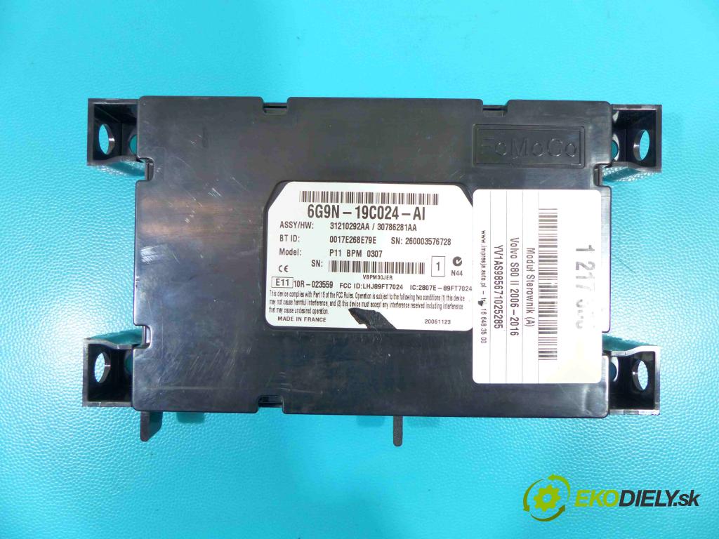 Volvo S80 II 2006-2016 3.2b 238HP automatic 175 kW 3192 cm3 4- modul riadiaca jednotka 6G9N-19C024-AI (Ostatné)