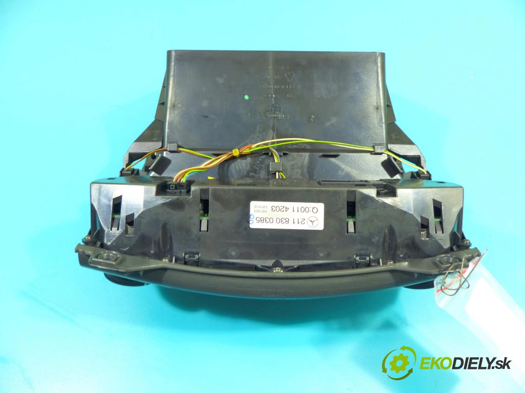 Mercedes E W211 2002-2009 2.7 CDI 177 HP automatic 130 kW 2685 cm3 4- panel kúrenia 2118300385