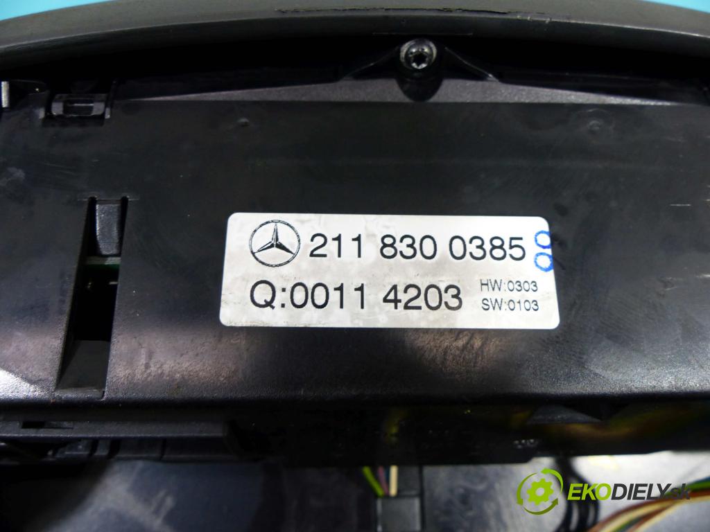 Mercedes E W211 2002-2009 2.7 CDI 177 HP automatic 130 kW 2685 cm3 4- panel kúrenia 2118300385