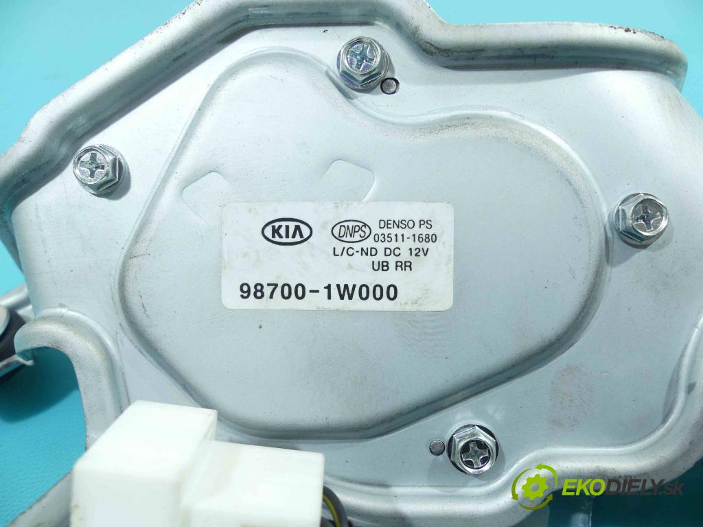 Kia Rio III 2011-2017 1.1 crdi 75 HP manual 55 kW 1120 cm3 5- motor stieračov zadné 98700-1W000