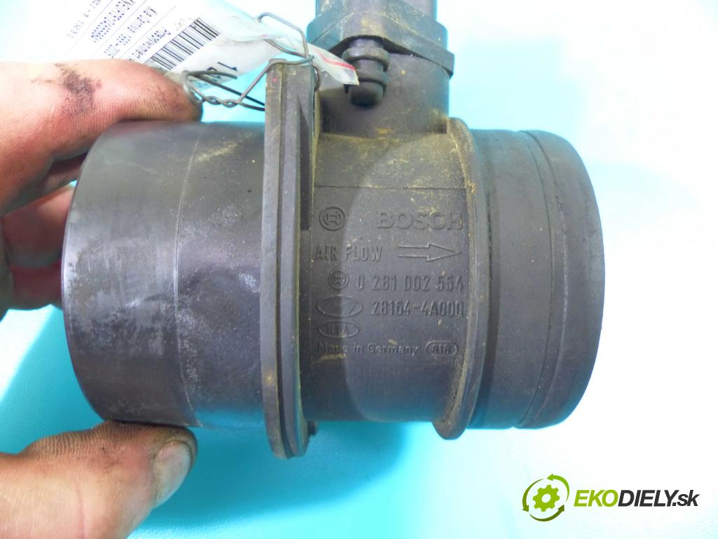 Kia Carnival 1999-2005 2.9 crdi 145 HP manual 106,3 kW 2902 cm3 5- průtokoměr: 0281002554 (Váhy vzduchu)