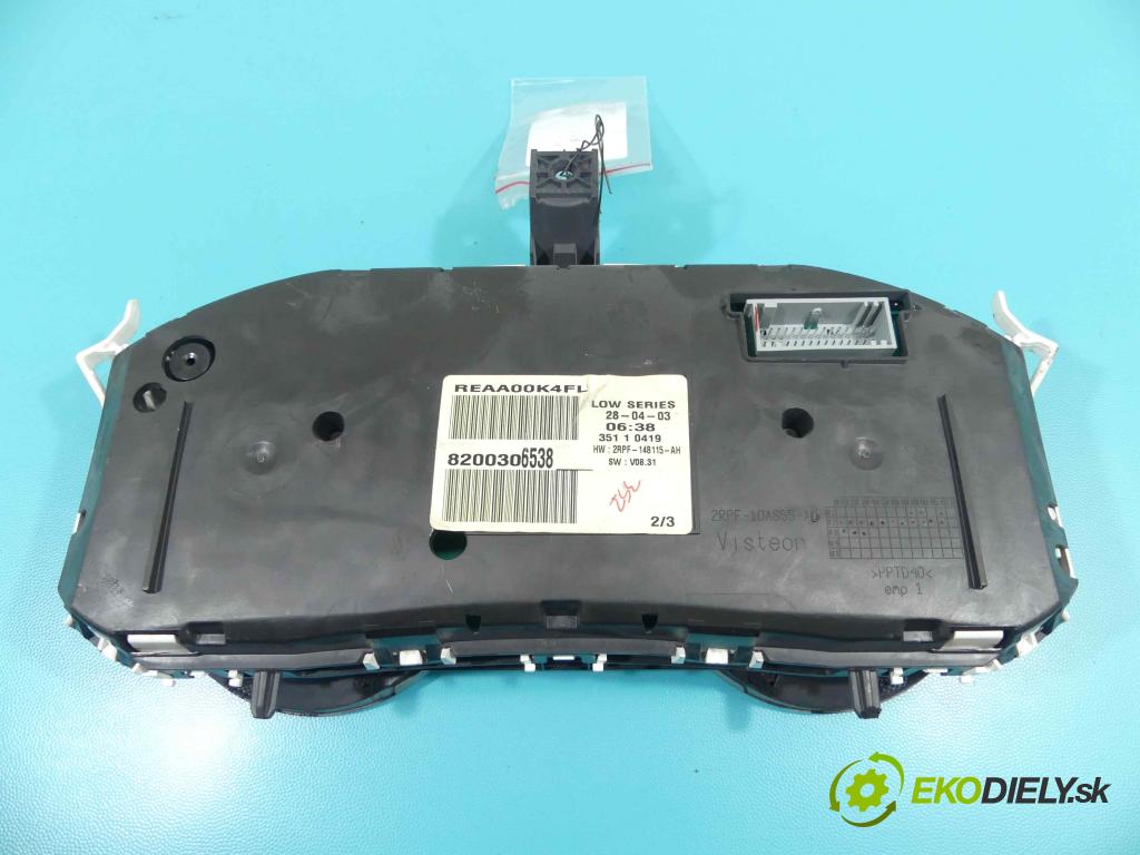 Renault Megane II 2003-2008 1.4 16v 98 HP manual 72 kW 1390 cm3 5- prístrojovka/ budíky 8200306538 (Prístrojové dosky, displeje)