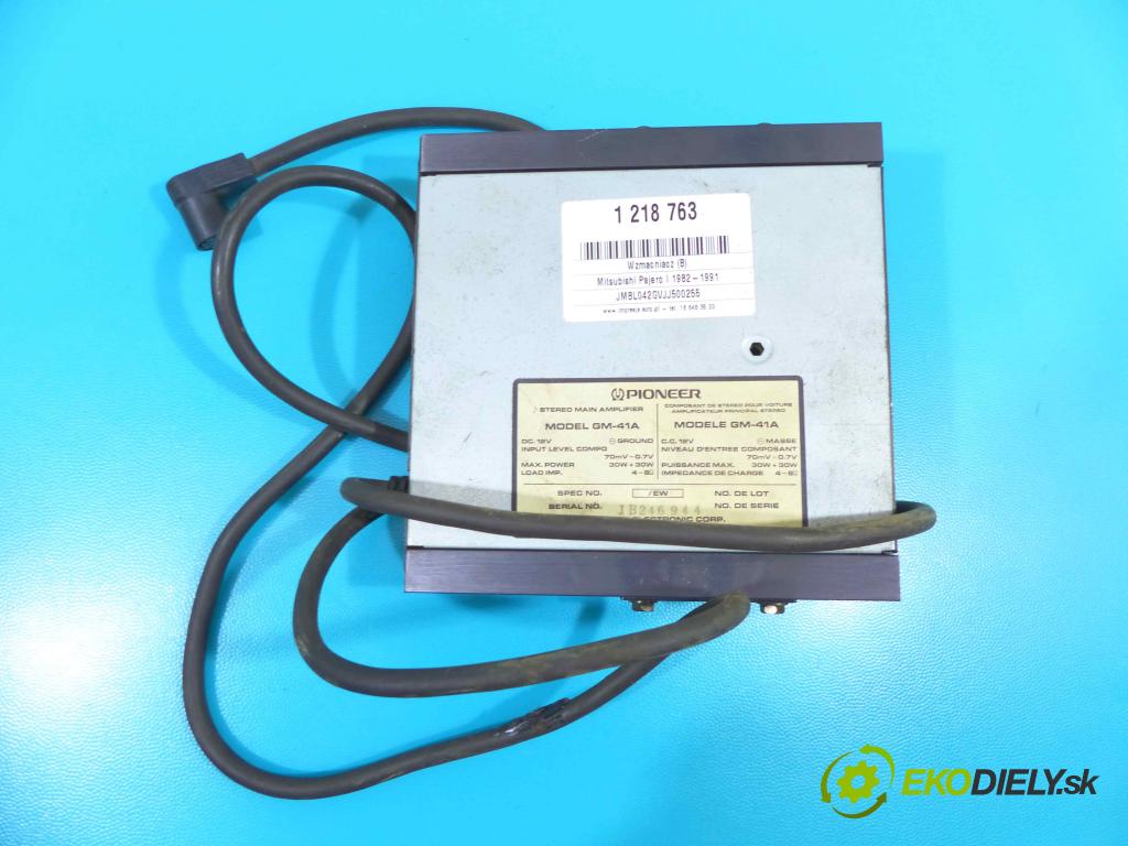 Mitsubishi Pajero I 1982-1991 2.5 karburátor: 103 HP manual 76 kW 2531 cm3 3- Zesilovač: JB246944 (Zosilňovače)