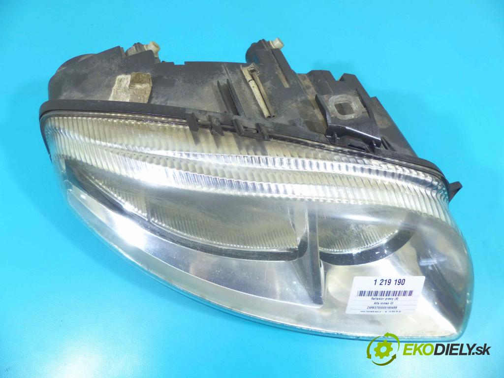 Alfa romeo Gt 2.0 16v 166 HP manual 122 kW 1970 cm3 3- Reflektor: pravý  (Pravé)