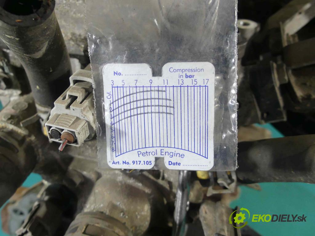 Toyota Yaris I 1999-2005 1.0 vvti 65 HP manual 48 kW 998 cm3 5- motor benzín: 1SZ