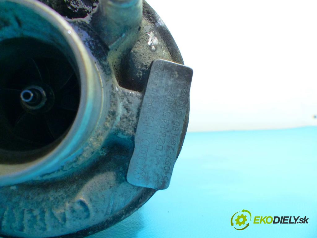 Audi A4 B5 1994-2001 1.9 tdi 90 HP manual 66 kW 1900 cm3 5- turbodúchadlo, turbo 028145702 (Turbodúchadlá (kompletné))