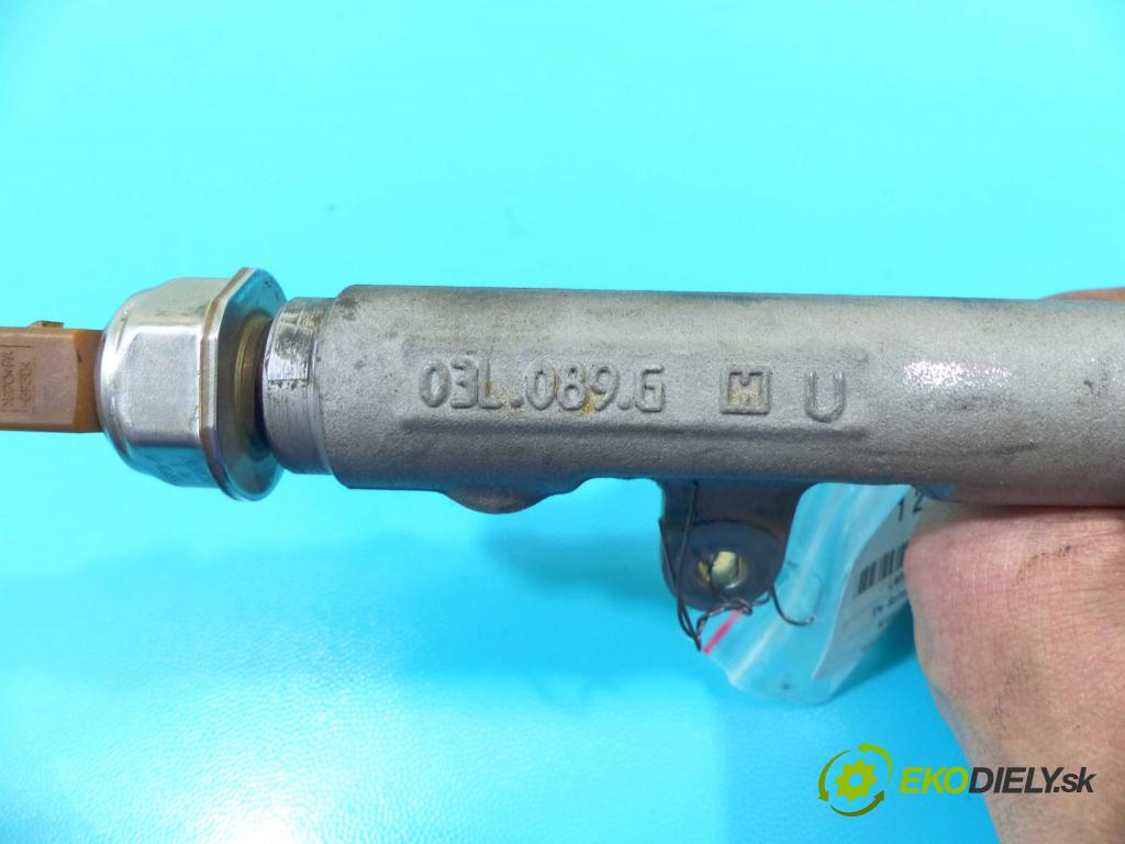 Vw Scirocco II 2008-2017 2.0 tdi 140 HP manual 103 kW 1968 cm3 3- lišta vstrekovacia 03L089G (Vstrekovacie lišty)