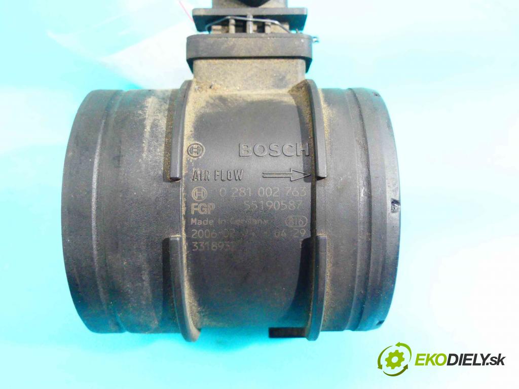 Fiat Croma II 2005-2010 2.4 jtd 200 HP automatic 147 kW 2387 cm3 5- průtokoměr: 0281002763 (Váhy vzduchu)