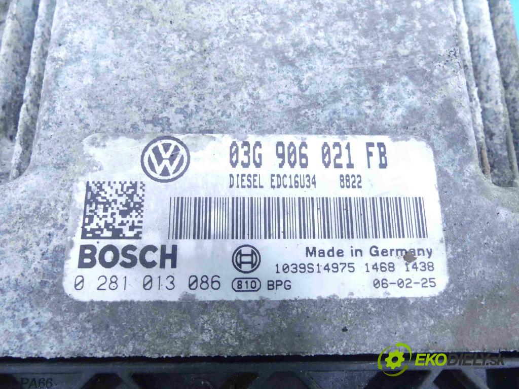 Vw Passat B6 2005-2010 1.9 tdi 105 HP manual 77 kW 1896 cm3 5- Jednotka riadiaca 03G906021FB