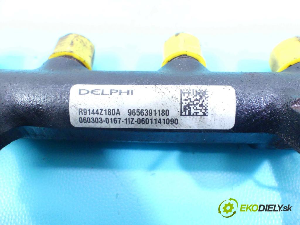 Peugeot 407 2.0 hdi 136 HP manual 100 kW 1997 cm3 5- lišta vstrekovacia 9656391180 (Vstrekovacie lišty)