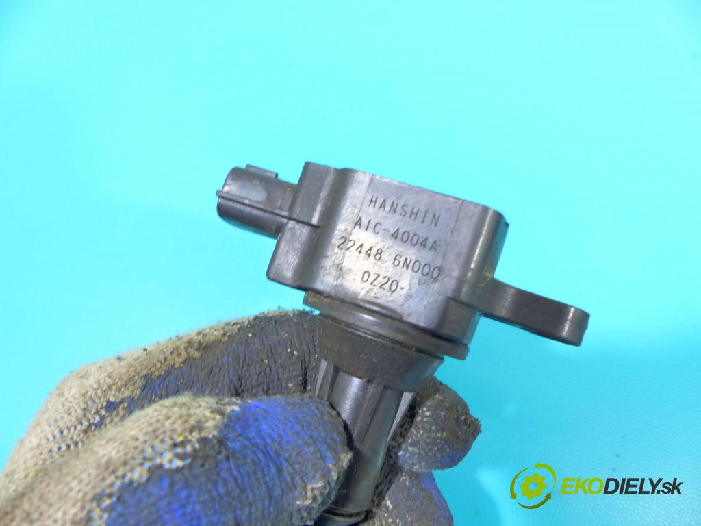 Nissan Primera P11 1996-2002 1.8 16v 114 HP manual 84 kW 1769 cm3 5- cievka zapaľovacia 224486N000 (Zapaľovacie cievky, moduly)