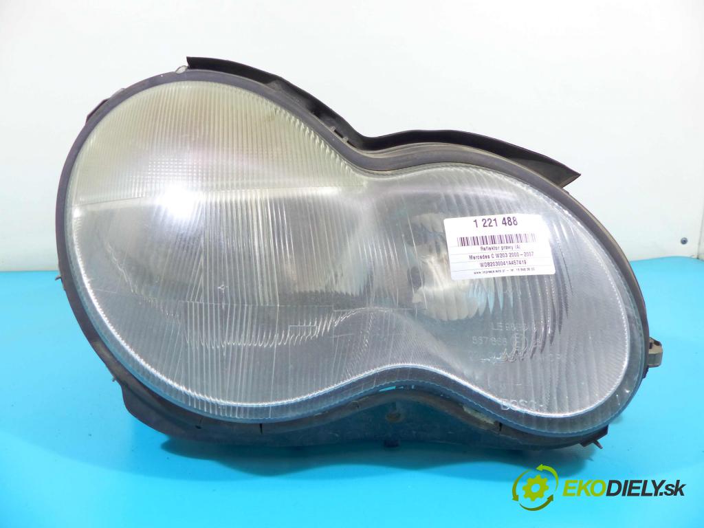 Mercedes C W203 2000-2007 2,2.0 cdi 116 HP manual 85 kW 2148 cm3 4- Reflektor: pravý 0301166202 (Pravé)