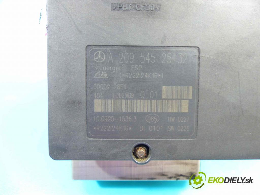 Mercedes C W203 2000-2007 2,2.0 cdi 116 HP manual 85 kW 2148 cm3 4- čerpadlo abs A2095452532 (Pumpy ABS)