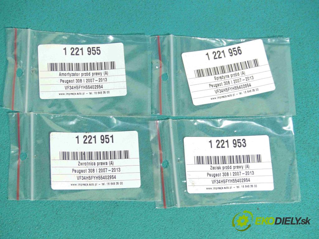 Peugeot 308 I 2007-2013 1.6 THP 174 HP manual 128 kW 1598 cm3 5- náboj pravé  (Náboje)