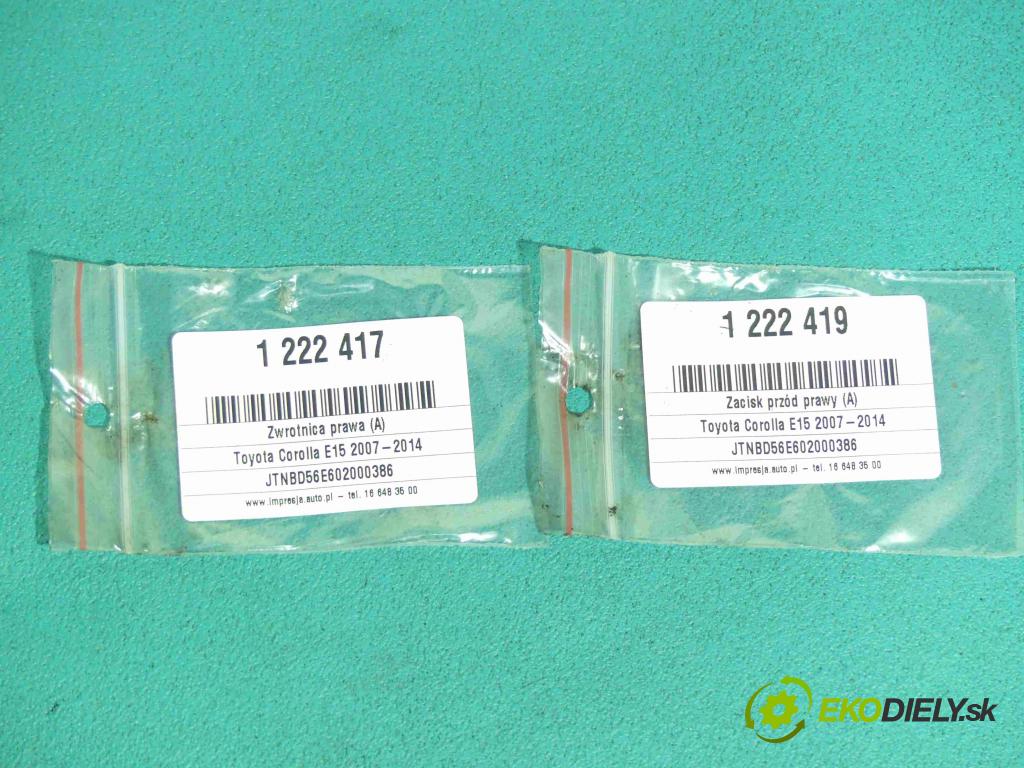 Toyota Corolla E15 2007-2014 2.0 D4D 126 HP manual 93 kW 1998 cm3 4- náboj pravé  (Náboje)