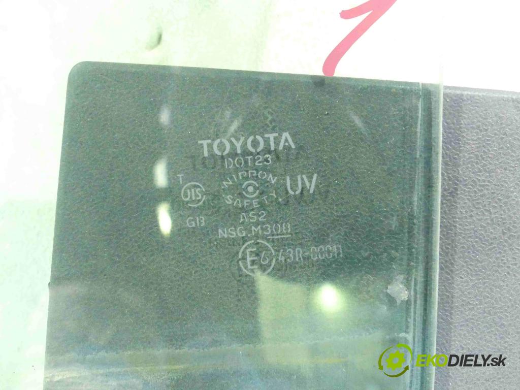 Toyota Corolla E15 2007-2014 2.0 D4D 126 hp manual 93 kW 1998 cm3 4- sklo dveře zadní pravé