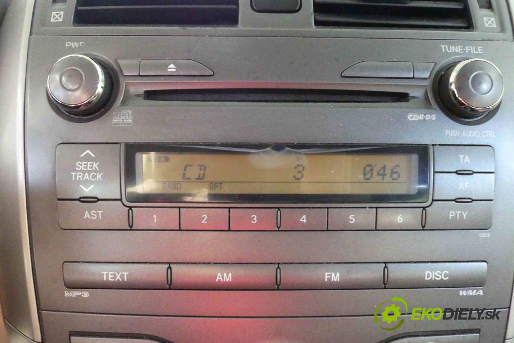 Toyota Corolla E15 2007-2014 2.0 D4D 126 HP manual 93 kW 1998 cm3 4- Radio továreň: 86120-12B00