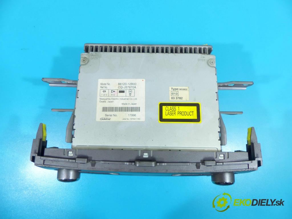 Toyota Corolla E15 2007-2014 2.0 D4D 126 HP manual 93 kW 1998 cm3 4- Radio továreň: 86120-12B00