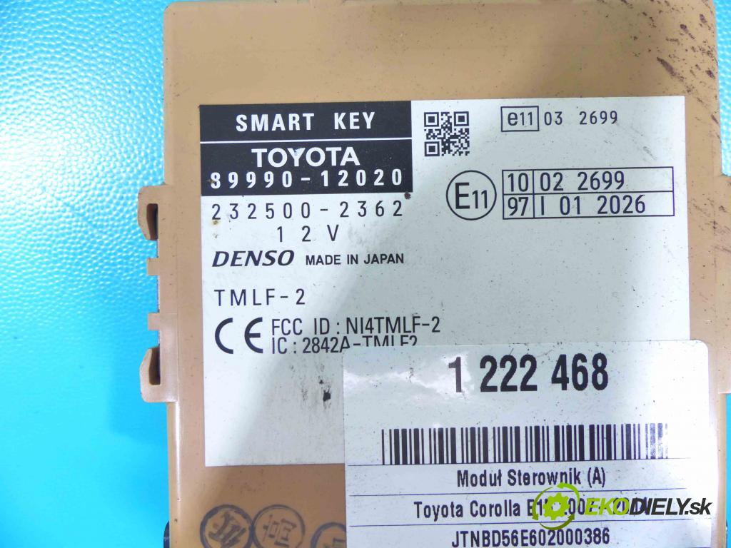 Toyota Corolla E15 2007-2014 2.0 D4D 126 HP manual 93 kW 1998 cm3 4- modul riadiaca jednotka 89990-12020 (Ostatné)