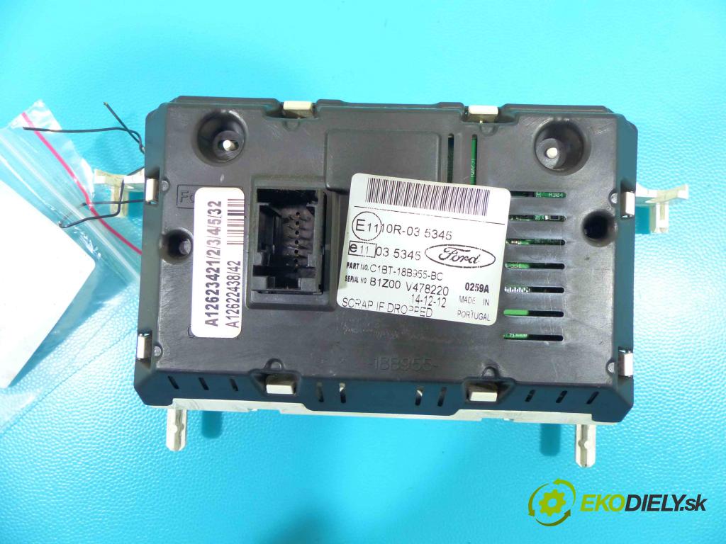 Ford Fiesta Mk7 2008-2017 1.5 tdci 75 HP manual 55 kW 1499 cm3 3- Zobrazit: C1BT-18B955-BC (Prístrojové dosky, displeje)